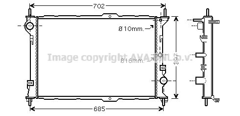 AVA QUALITY COOLING Radiators, Motora dzesēšanas sistēma FD2381